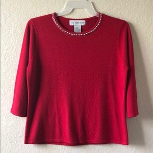 Red sweater